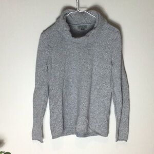 Eddie Bauer > Gray Cowl Neck Sweater Large
